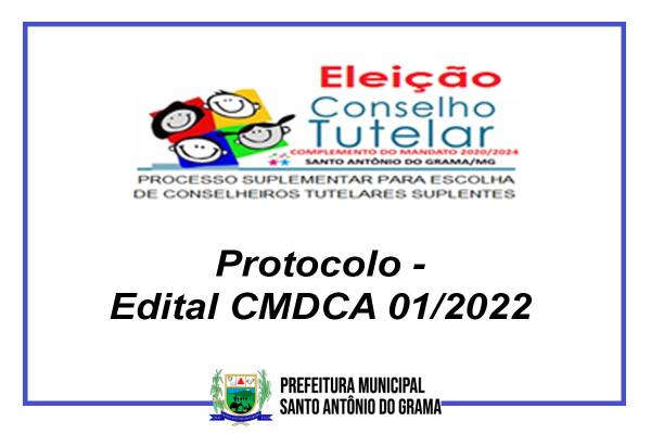 Protocolo - Edital CMDCA 01/2022