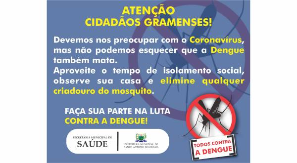 FAÇAMOS NOSSA PARTE NA LUTA CONTRA A DENGUE.