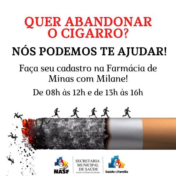 QUER ABANDONAR O CIGARRO? NÓS PODEMOS TE AJUDAR!